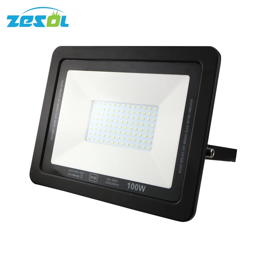 Ультратонкий Светодиодный прожсветильник Тор ZESOL 100 Вт светильник щение черные