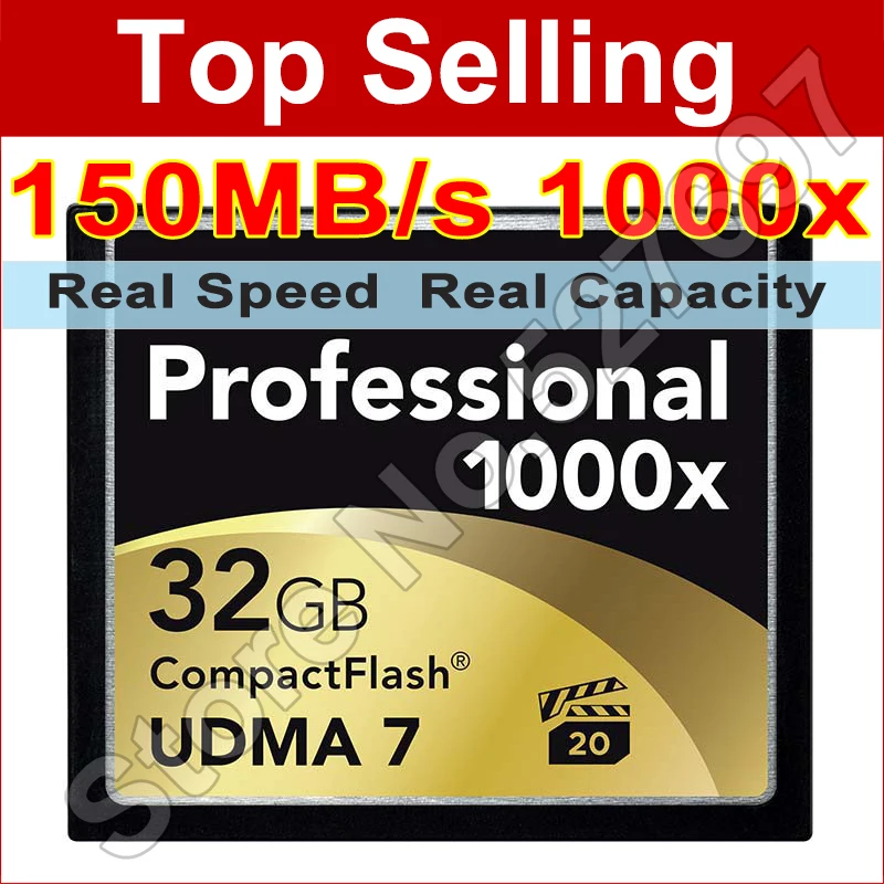 150 МБ/с. Марка 1000x32 ГБ 64 128 CompactFlash CF Карта Высокая Скорость флэш-Карты Памяти Для