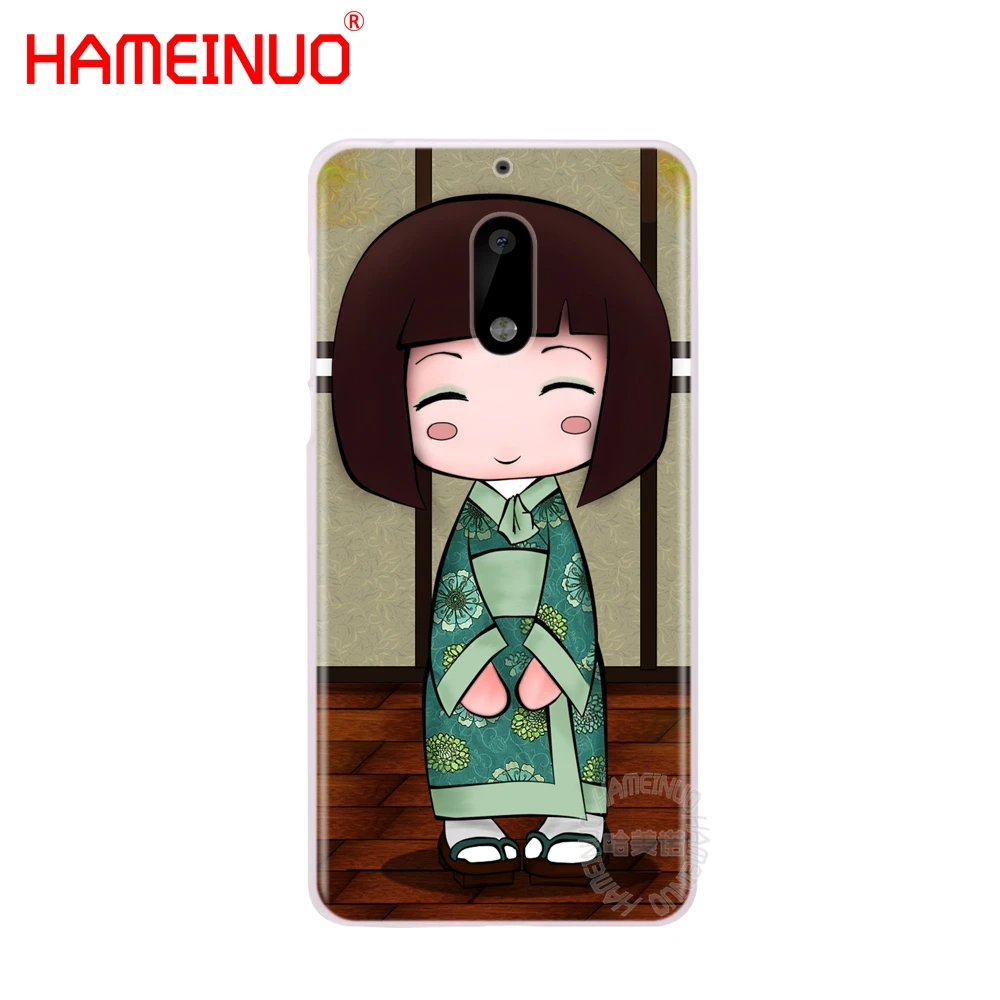 HAMEINUO kawaii Japanese Kokeshi Doll чехол для телефона Nokia 9 8 7 6 5 3 Lumia 640 640XL 2018 | Мобильные телефоны