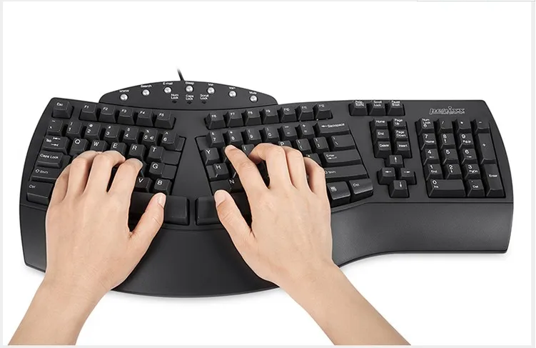 Perixx PERIBOARD-512II эргономичная сплит-Клавиатура проводная USB эргономичный дизайн рекомендуется с повторяющимися травмами напряжения пользователя RSI