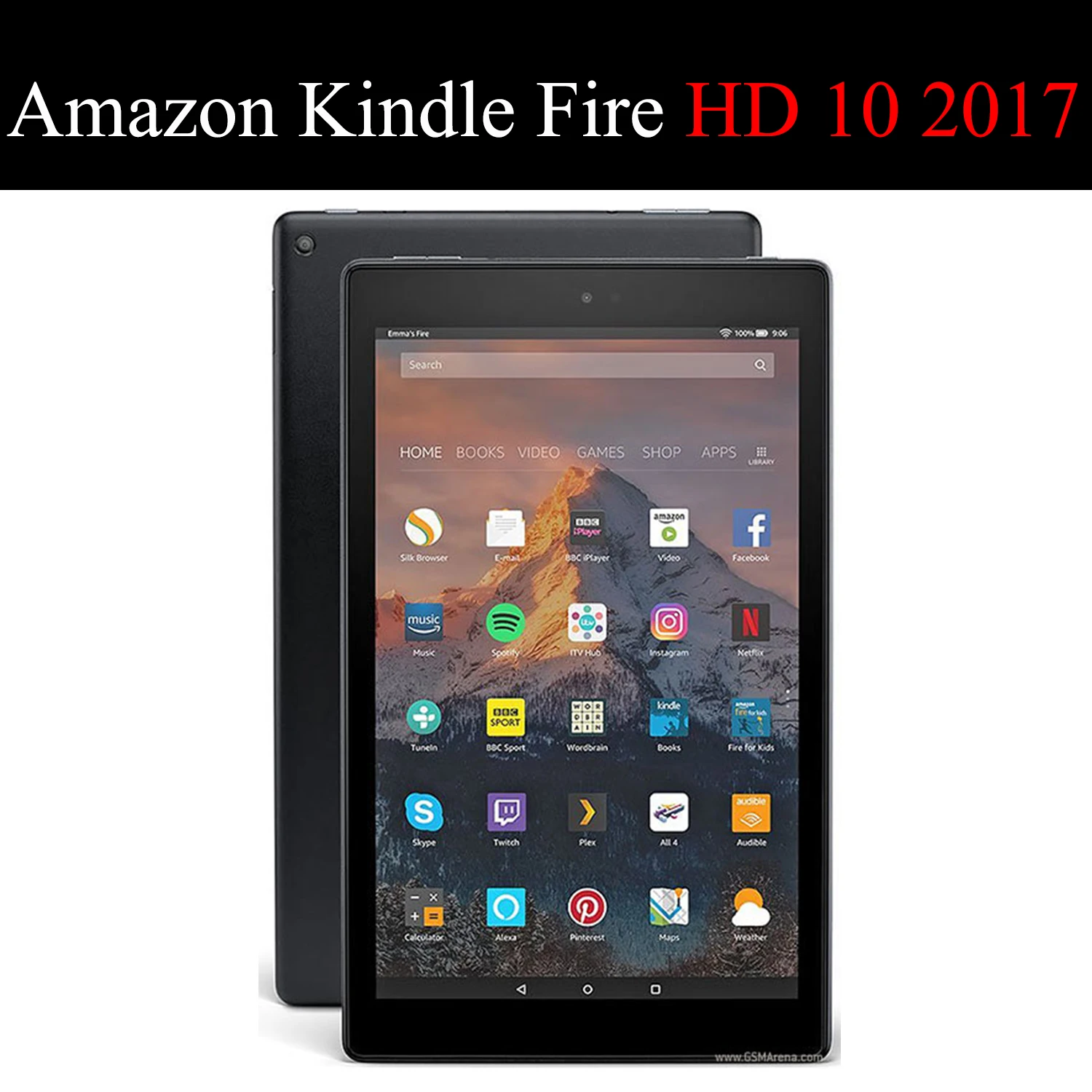 Чехол-книжка QIJUN для планшета Amazon Kindle Fire HD 10 2017 1 дюйма защитный силиконовый мягкий