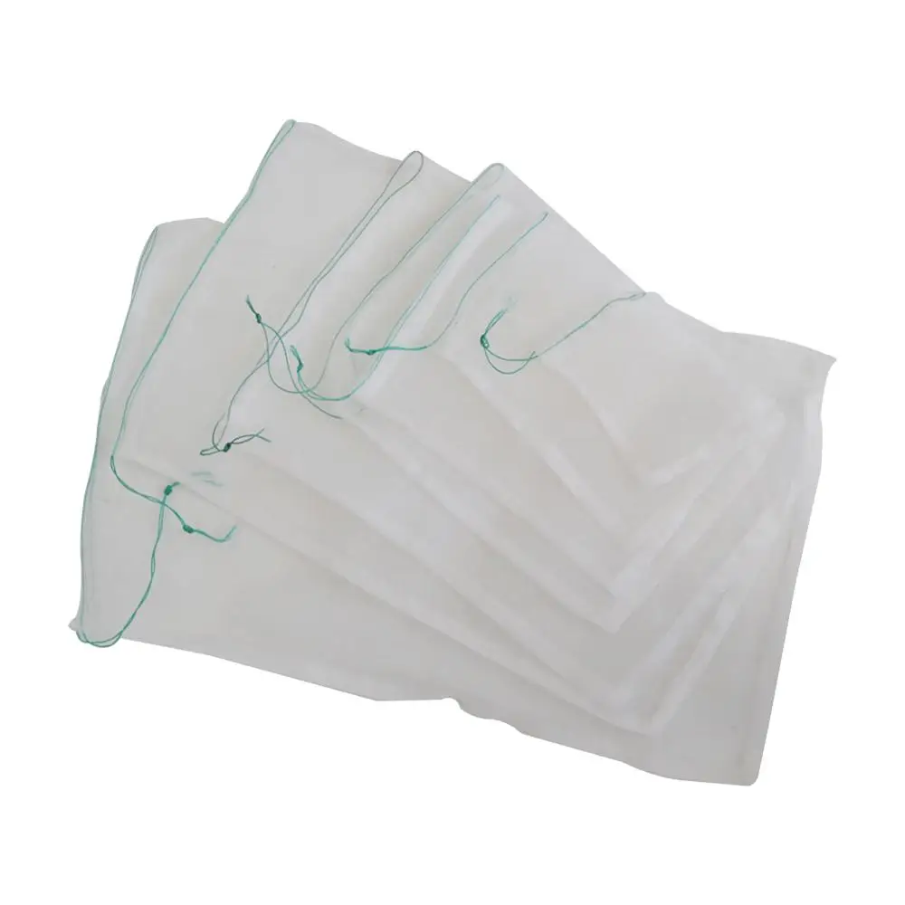 20 Pcs Durable Fruit Vegetable Plant Drawstring Nylon Protection Grow Net Bags Garden Farm Anti Bird Pest Protective Mesh Bag | Дом и сад