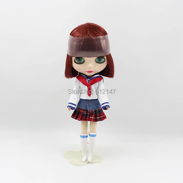 Обнаженная кукла blyth медные красные волосы короткие 2147|nude blythe|nude blythe dollblythe doll |