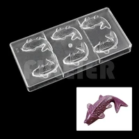 bakeware koi fish shape mold for chocolate diy baking tool candy pastry mold cake confectionery polycarbonate chocolate mould