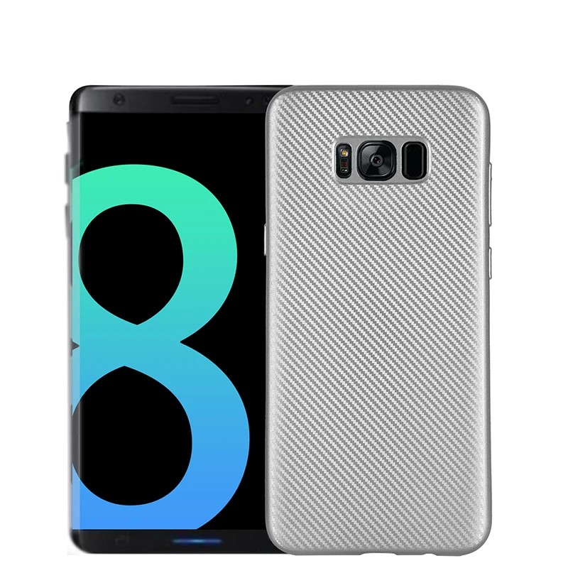 Carbon fiber silicone case for samsung galaxy s8 s8+ plus funda coque hoesje soft tpu cover kryt tok etui carcasa kilifi |