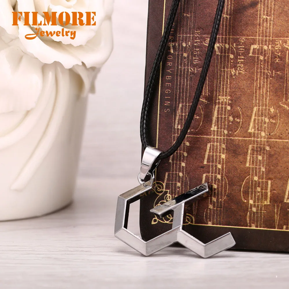 Ожерелья Filmore из аниме Виная Корона серебряное ожерелье с кулоном в форме ДНК