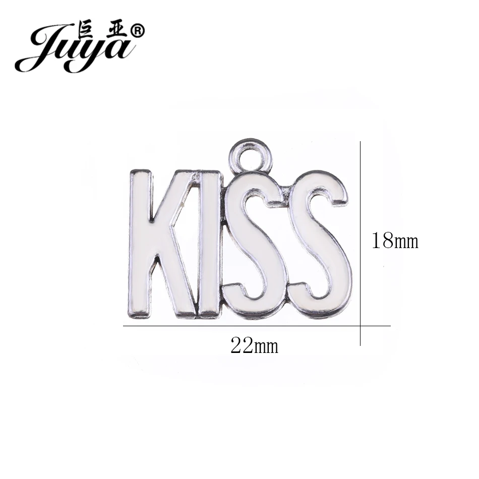 10 шт./лот 18x2 2/19x18 мм влюбленные пары KISS ME алфавит подвески старинные ювелирные