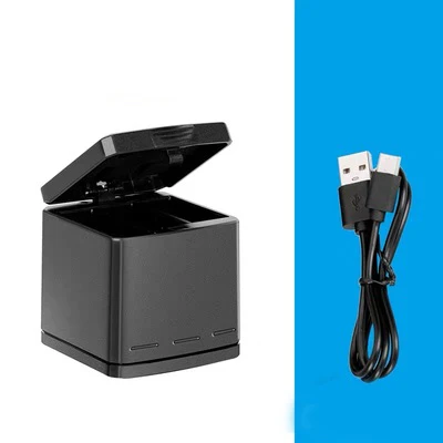 Standard Set A 3 способ зарядное устройство и USB батарея зарядки коробка для хранения type-C кабель для GoPro Hero 8 7 черный 6 5 Аксессуары для экшн-камеры - Цвет: Standard Set A