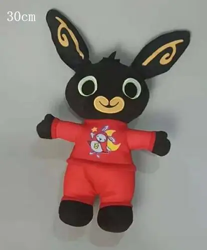 Мягкие Дети Bing кролик плюшевые игрушки Bing Flop Sula Pando Hoppity Voosh Konijn Мягкие плюшевые Bing куклы подарки на день рождения игрушки - Цвет: 30cm B