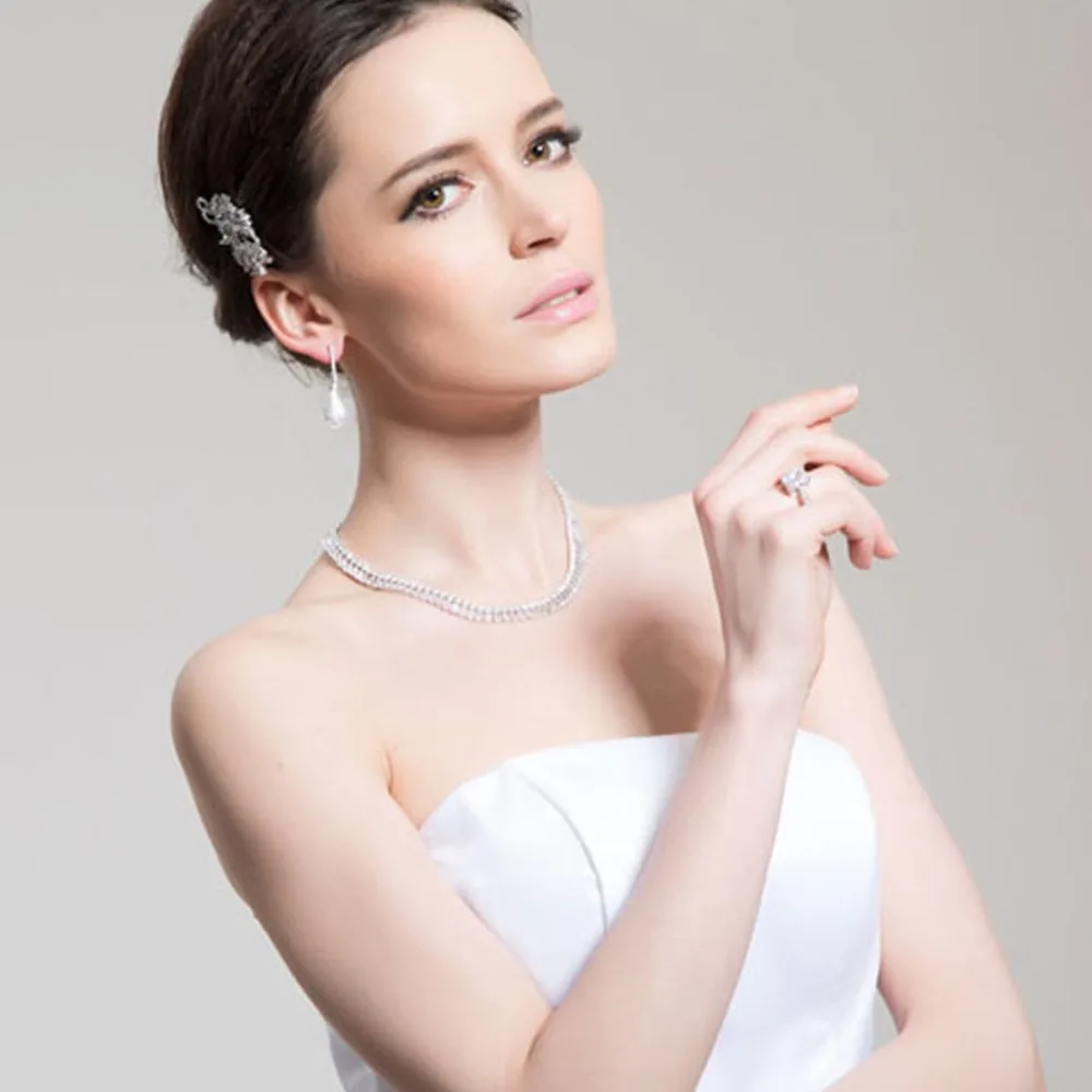 LUOTEEMI Каплевидная форма реального класса люкс емкость aaa циркон камень с