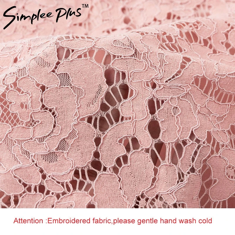 Женское кружевное платье Simplee Plus Элегантное Длинное Платье макси с длинным