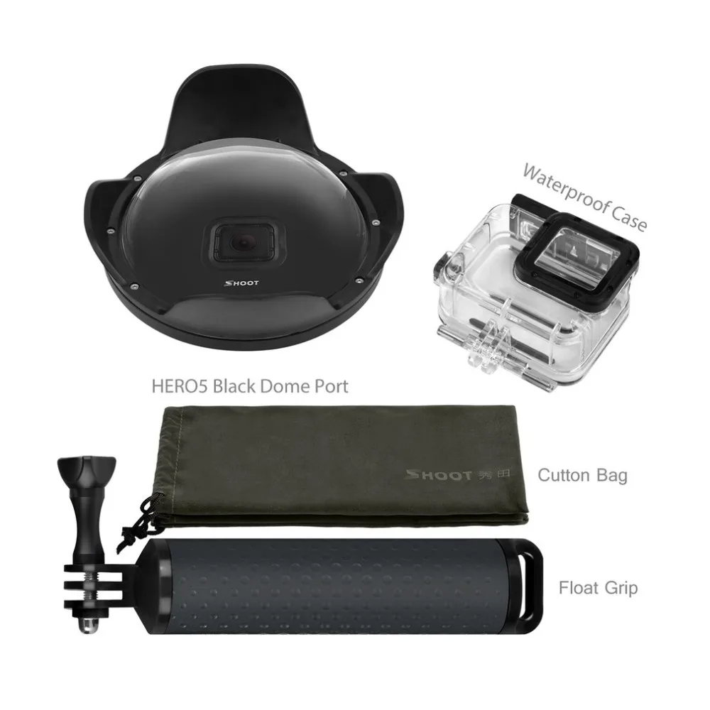 Купольный порт для Gopro Hero 6 5 водонепроницаемый чехол универсальная сферическая