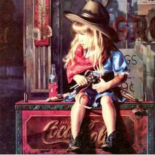 Diamond Embroidery Cowboy girl 5D Diy Painting cross stitch character Full square Mosaic picture Home Decoration | Дом и сад