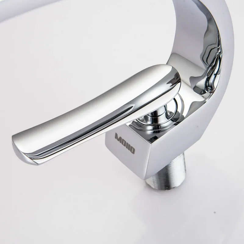 MOIIO смеситель для раковины в ванной комнате с креплением на палубе яркий