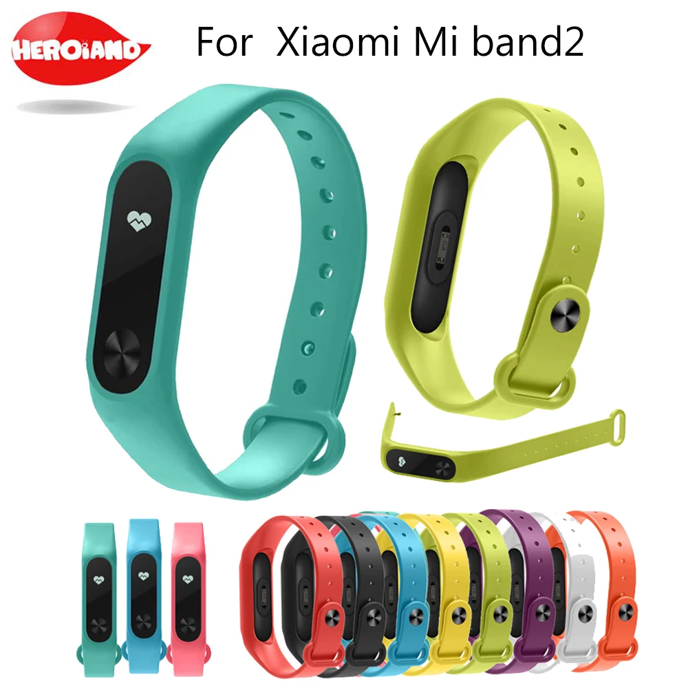 Цветной силиконовый ремешок для браслета Xiaomi Mi Band 2 альтернативный аксессуар Miband