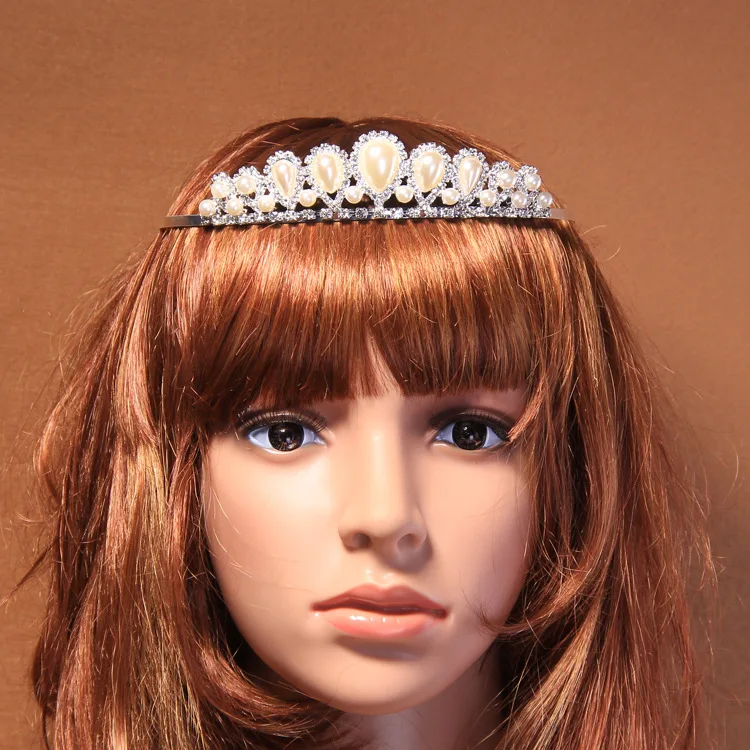 

Cross-border for crown The bride adorn article two-piece dazzling diamond crown The bride accessories wholesale