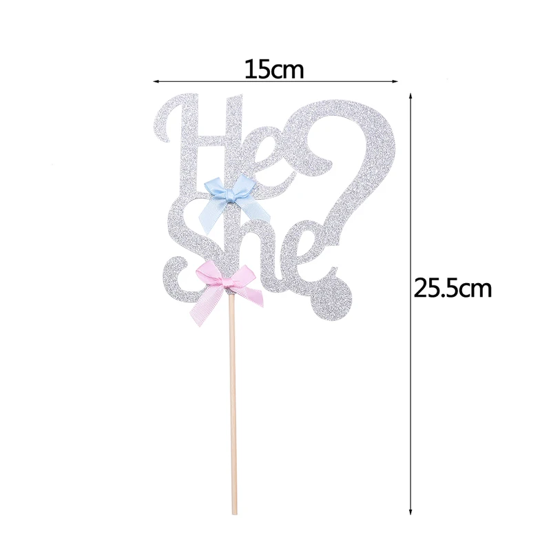 1pcs cake topper Набор одноразовой посуды с изображением пола для маленьких мальчиков и девочек, Салфетка скатерть, вечерние украшения - Цвет: 1pcs cake topper