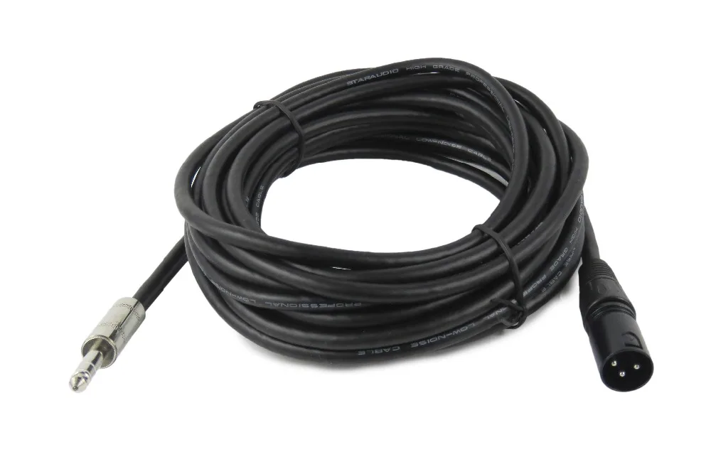 STARAUDIO 6 шт. 25 футов (7 5 м) XLR 3 контактный штекер 1/4 &quotстерео разъем экранированный