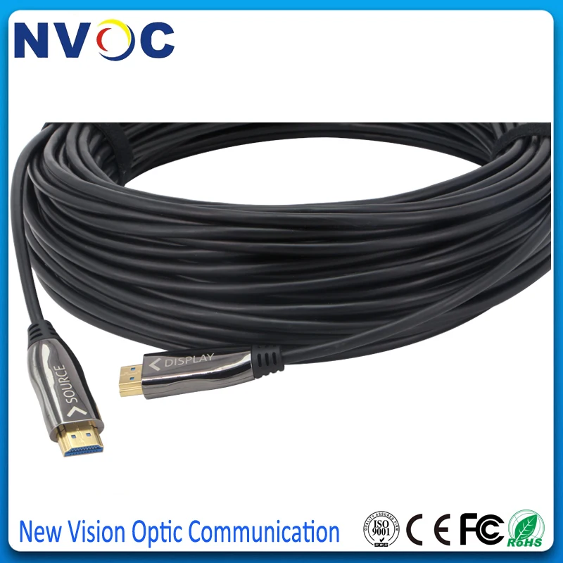 Кабель оптоволоконный с поддержкой HDMI 2 0 активсветильник свет высокая скорость