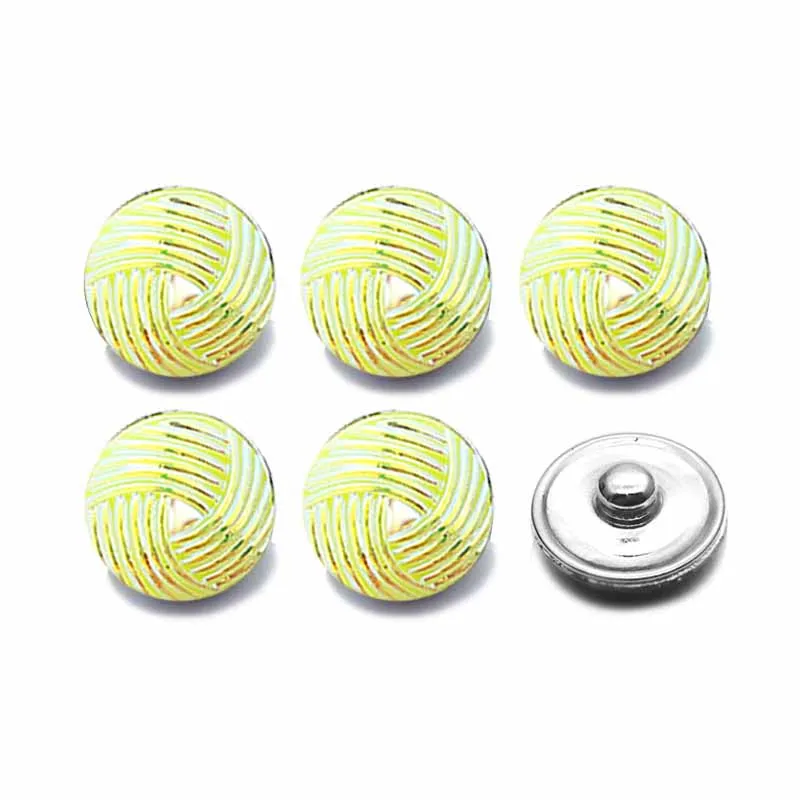 Wholesale Silicone 18mm Acrylic Resin Uneven Snap Button 014 Fit Charm Interchangeable Bracelets Jewelry Women Accessories | Украшения и