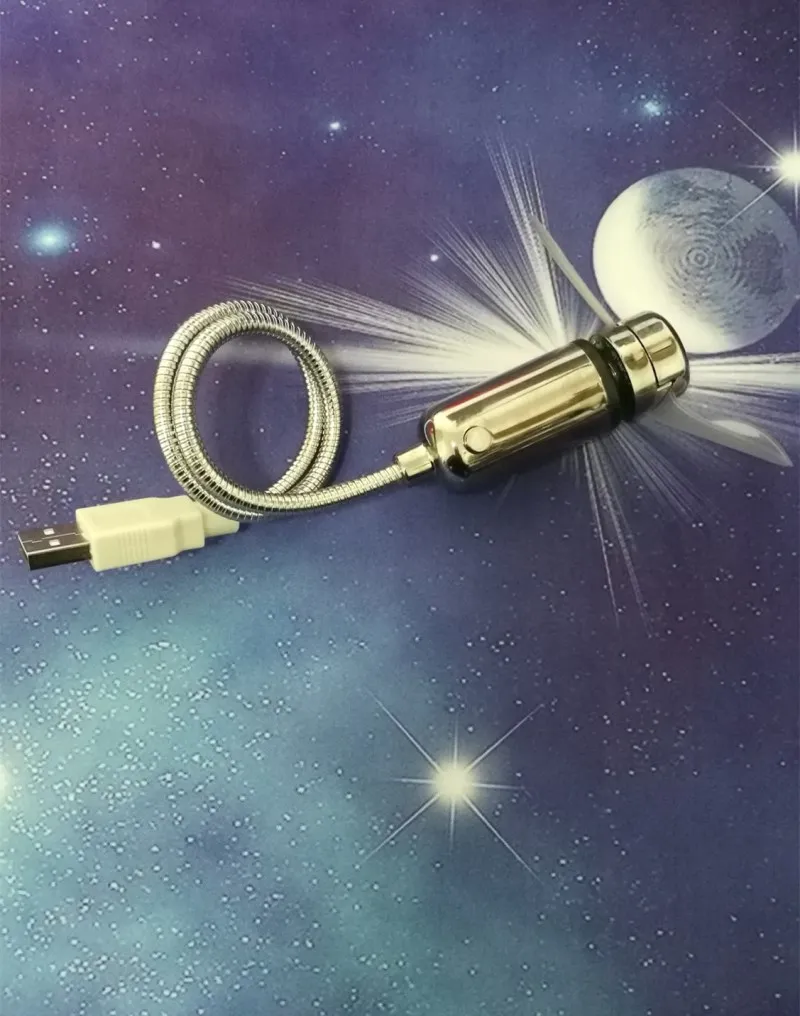 USB вентиляторы дисплей температуры креативный подарок светодиодный светильник