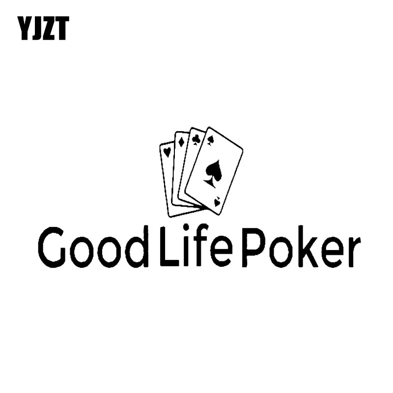 YJZT 17 5*7 7 см интересная наклейка для автомобиля с надписью Good Life Виниловая