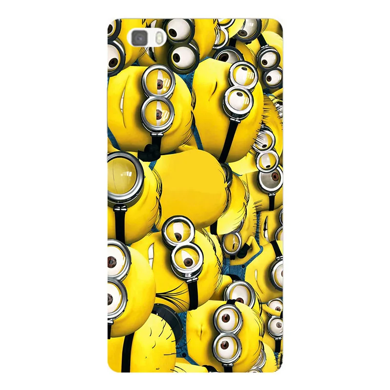Case for Huawei Ascend P8 Back Cover Flower Original Hard Plastic Printed Cat Animal Phone | Мобильные телефоны и