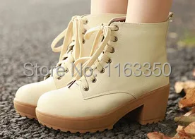 2014 Spring autumn winter boots women's shoes thick heel short high heeled fashion boot CT596|boot inserts|boots deliveryboot scanner |