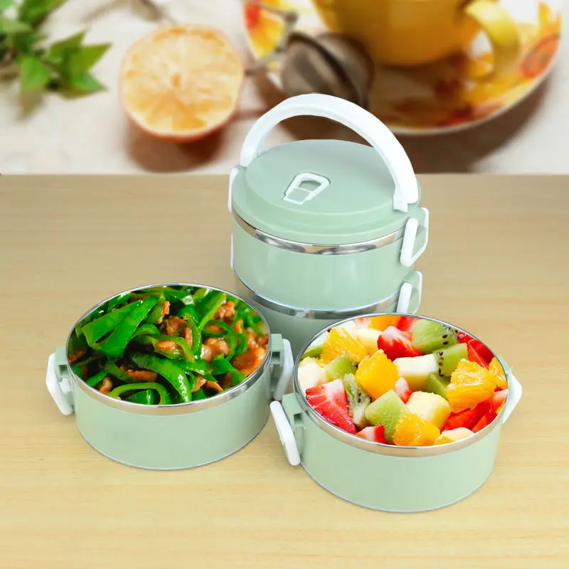 

Sanqia 4 Layers Leakproof 304 Stainless Steel Lunch Box Portable Picnic Food Container Bento Tiffin Box Thermal Dinnerware Set