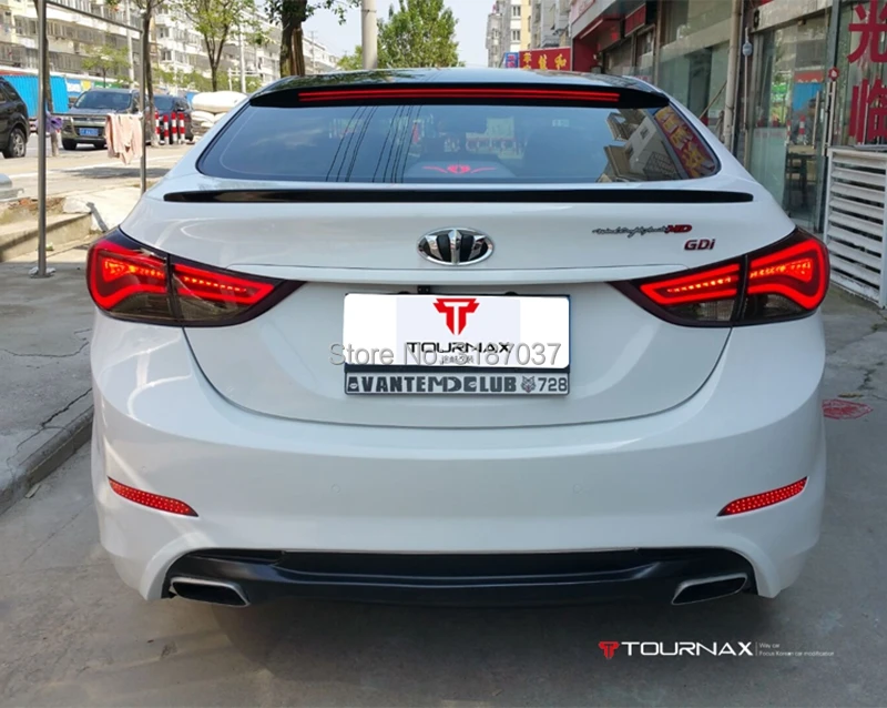 Для hyundai elantra 2011-2015 светодиодный светильник Кой из АБС-пластика Неокрашенный цвет