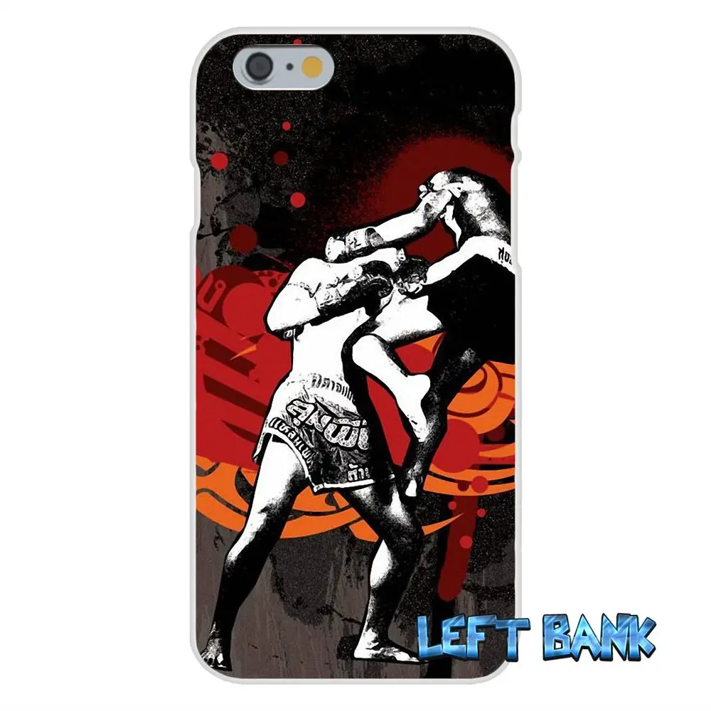 Таиланд Муай Тай картина Мягкий Силиконовый ТПУ Прозрачный чехол для iPhone 4 4S 5 5S 5C