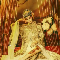 lin li qu chinese style vintage peking opera costume thematic photography costume hanfu for women cosplay costume