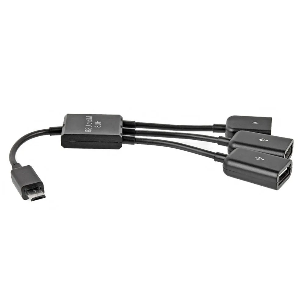 4 порта 3 в 1 Micro USB зарядка OTG концентратор кабель адаптер конвертер удлинитель для
