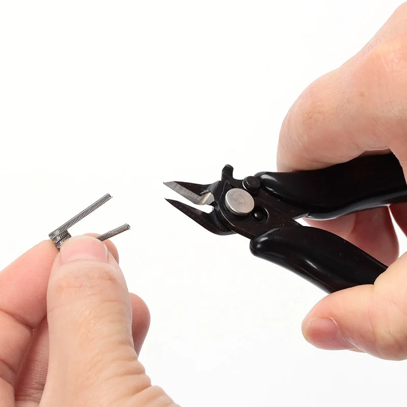

1PC Coil Father Mini Diagonal Plier Wires Electrical Wire Cable Cutters Flush Pliers Nipper Hand Tool for E Cigarette RDA