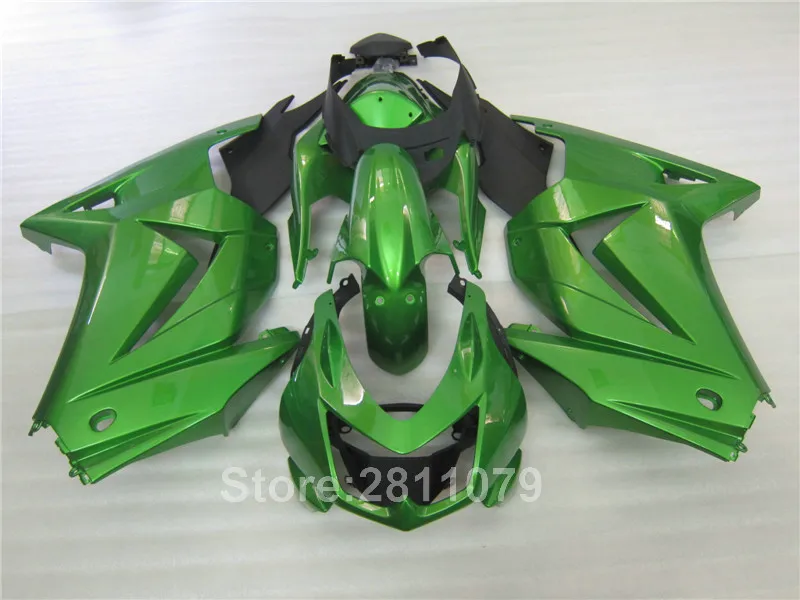 

Литье под давлением 100%, подходит для Kawasaki Ninja 250R EX250 08-14, комплект обтекателей зеленого и черного цвета ZXR250 2008-2014 TR16