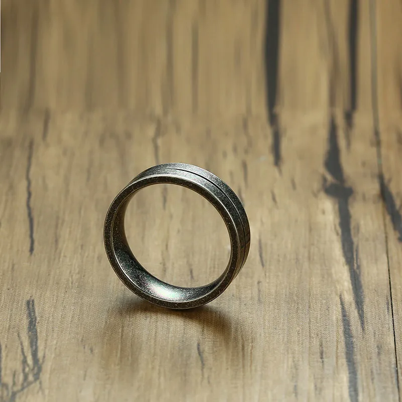 Новый нержавеющей стали мужские кольца ретро Мода Titanium стальное кольцо супер