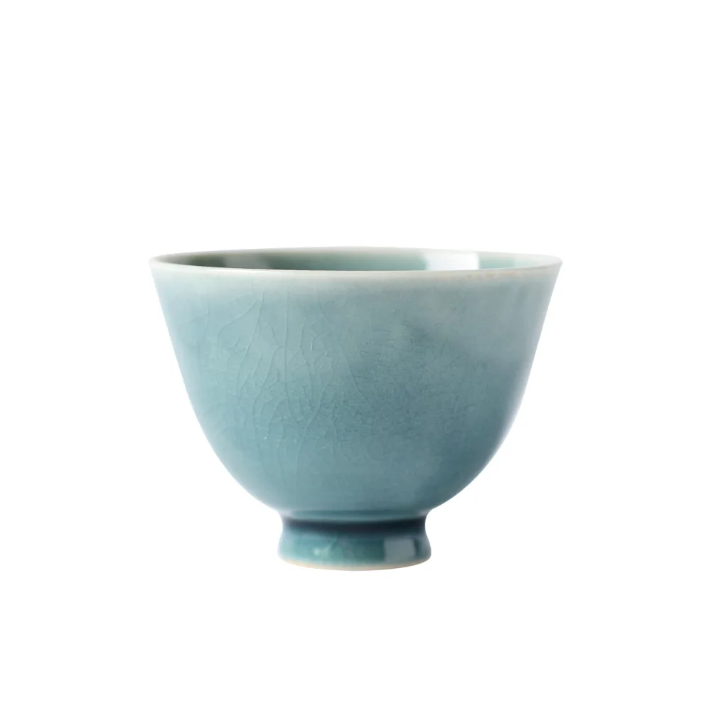 Чашка Jingdezhen для перелома льда ручной работы голубая индивидуальная чашка