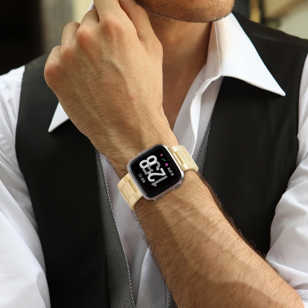 Ремешок из смолы совместимый с Apple Watch Band 22 мм женские и мужские модные часы Fitbit |