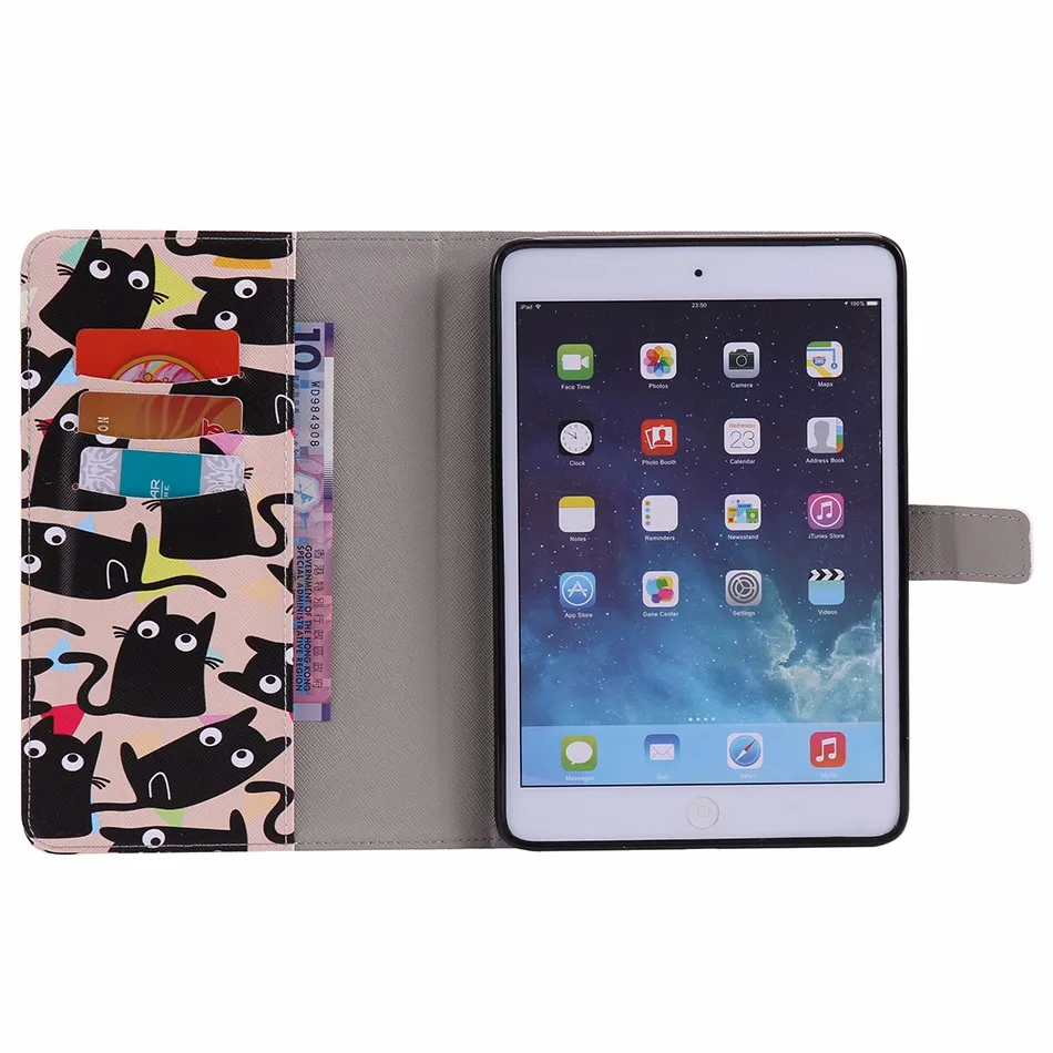 Чехол для Apple IPad Mini 1 2 3 красивый кожаный чехол книжка с рисунком Mini3 Mini2 Mini1