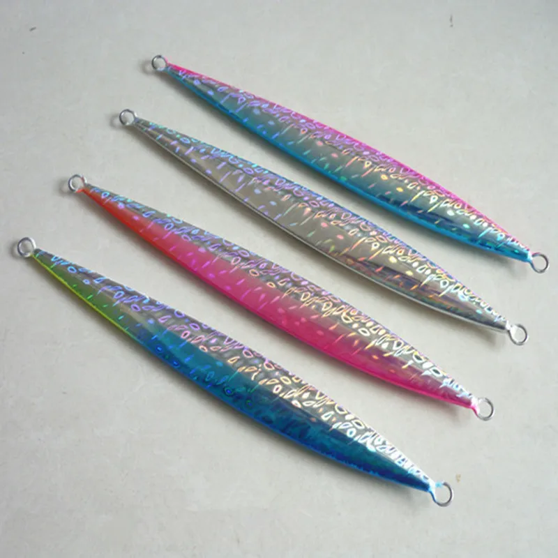 

40g/60g Fishing Jig Bait Laser Metal Jigging Lure Sea Fishing Lure 4 Pcs/Lot