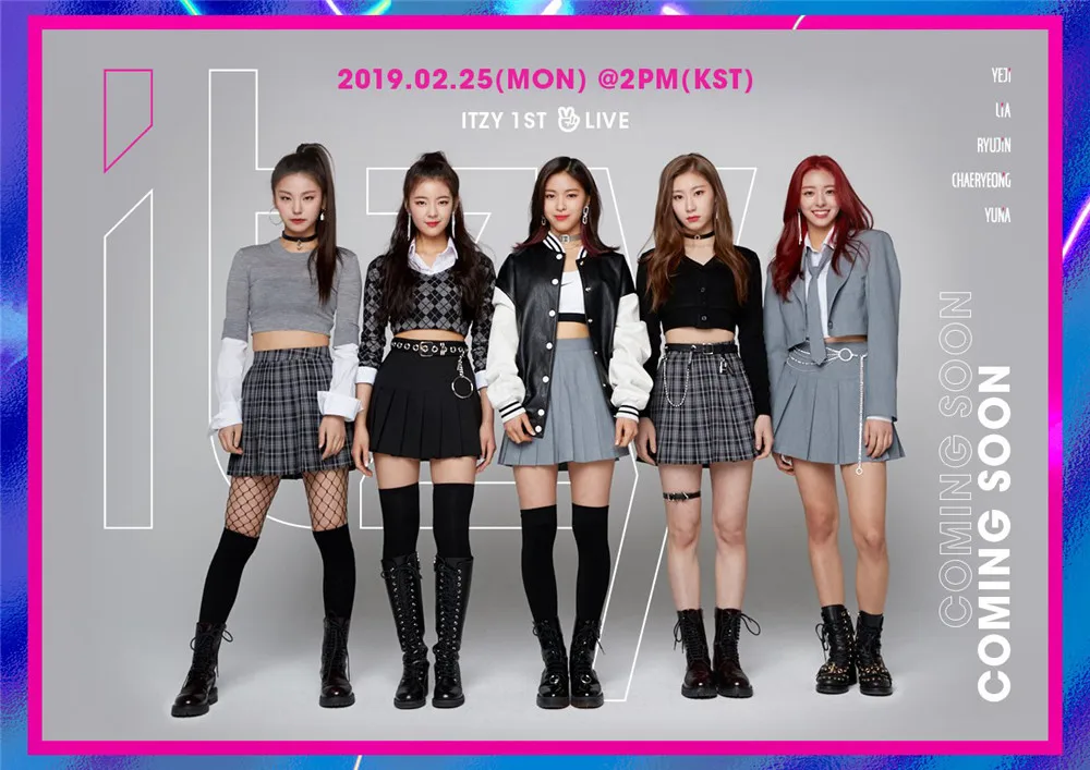 ITZY Kpop плакаты корейские певцы белая бумага с покрытием печатает четкое изображение украшения дома