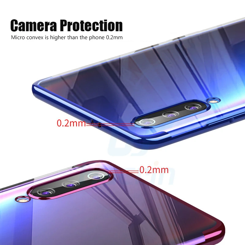 Чехол Hacrin для Xiaomi mi A3 мягкий прозрачный чехол из ТПУ с прозрачным покрытием CC9 Lite