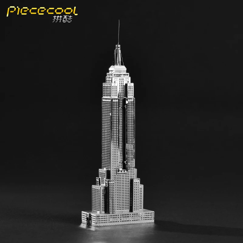 Piececool DIY металлическая 3D головоломка игрушка Империя State Building модель ручной