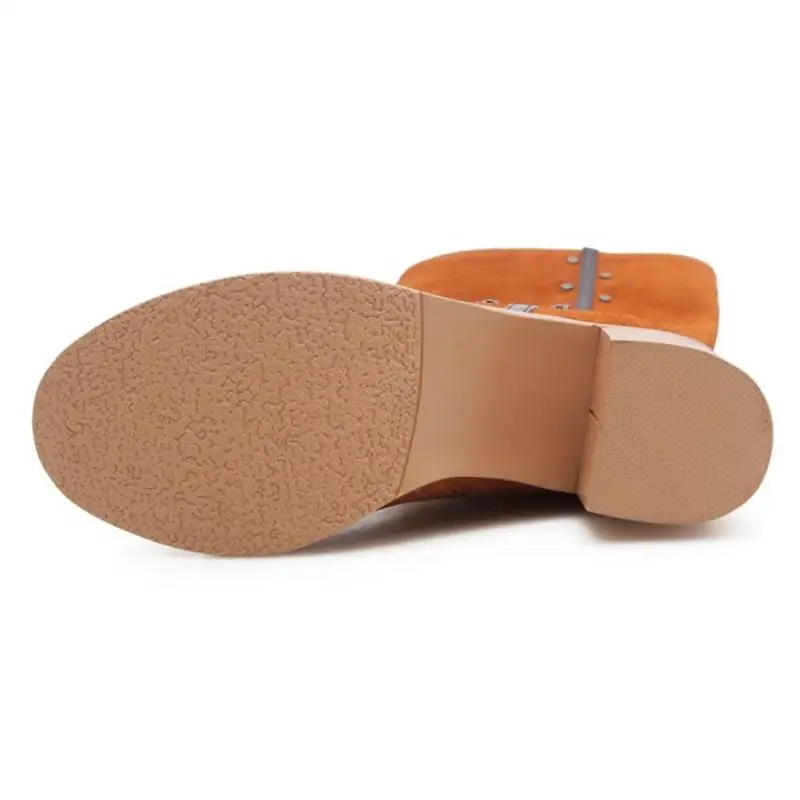 FITWEE/женские зимние сапоги до колена из натуральной кожи женская обувь модные