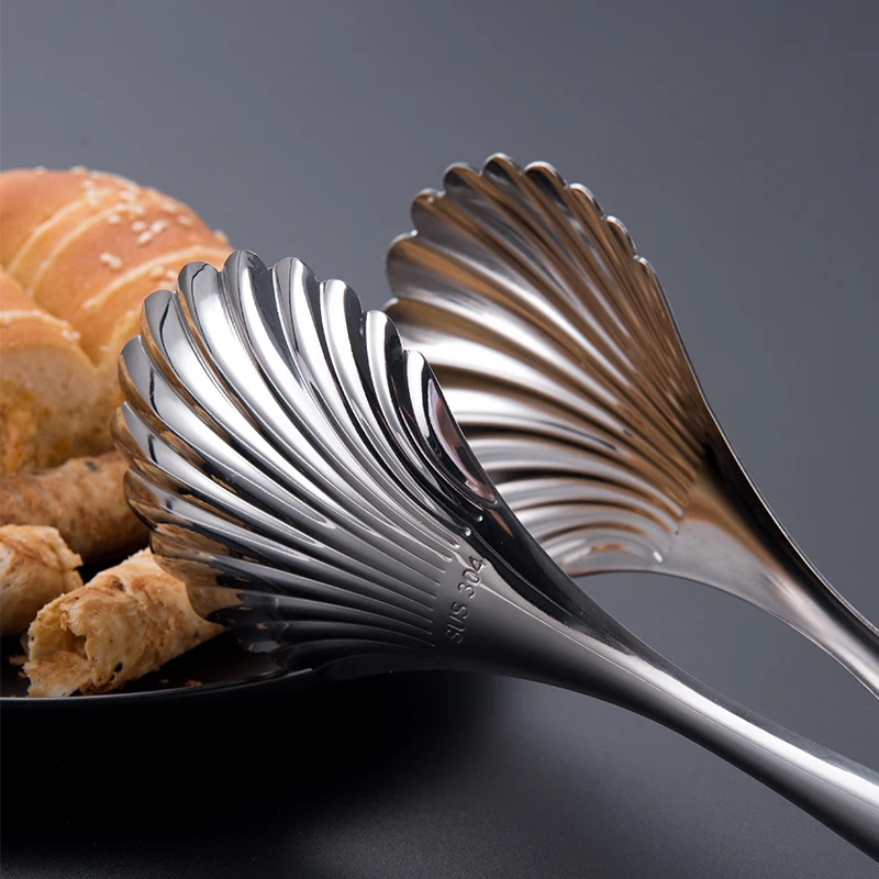 Щипцы для приготовления пищи из нержавеющей стали кухонного Гриля и