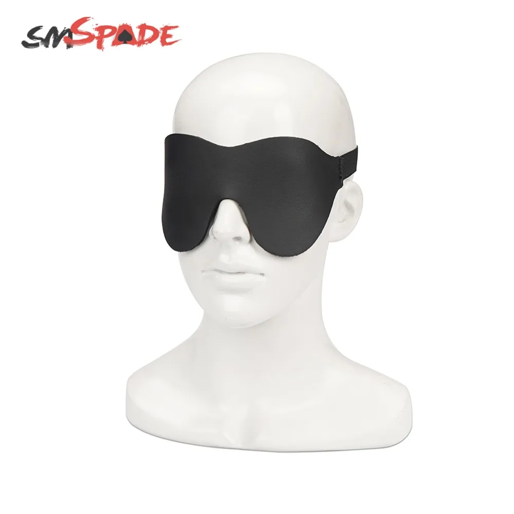 SMSPADE Black 9 шт./компл. повязка на глаза кляп для рта воротник наручники и манжеты