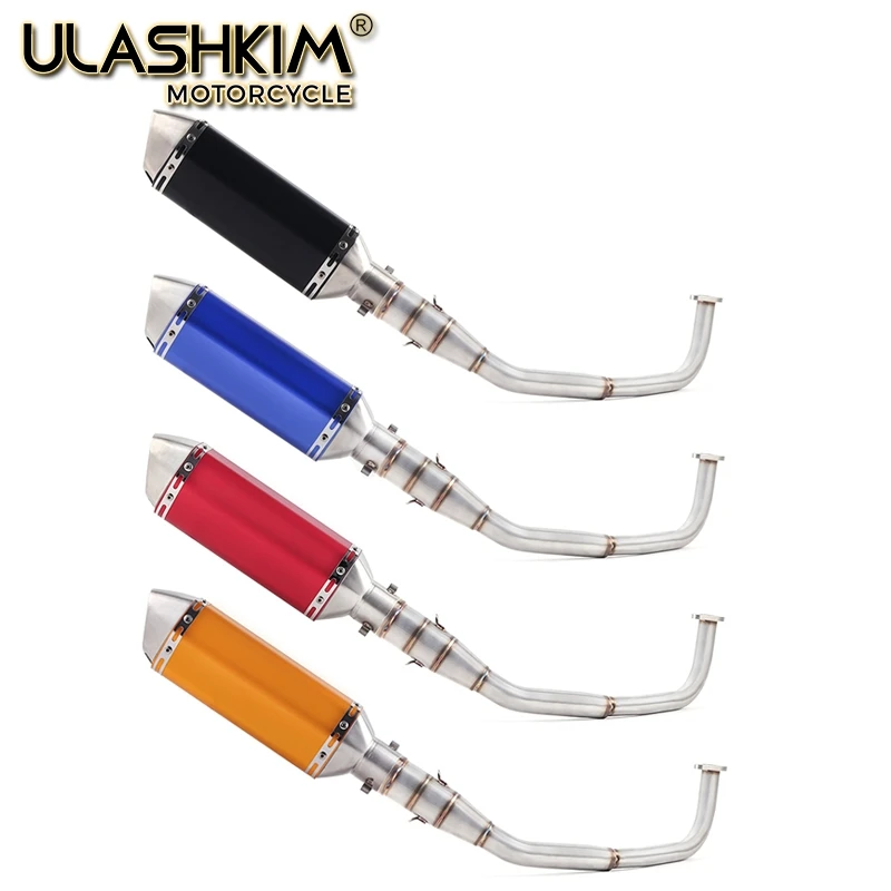 

SH150 SH 125 150I Motorcycle Exhaust Mascape Full System Slip On Middle Link Pipe Muffler For Honda SH125 SH150i SH125i