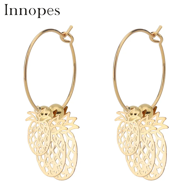 Модные женские серьги innope 2019 яркие безопасные серьги-булавки в стиле девушки |