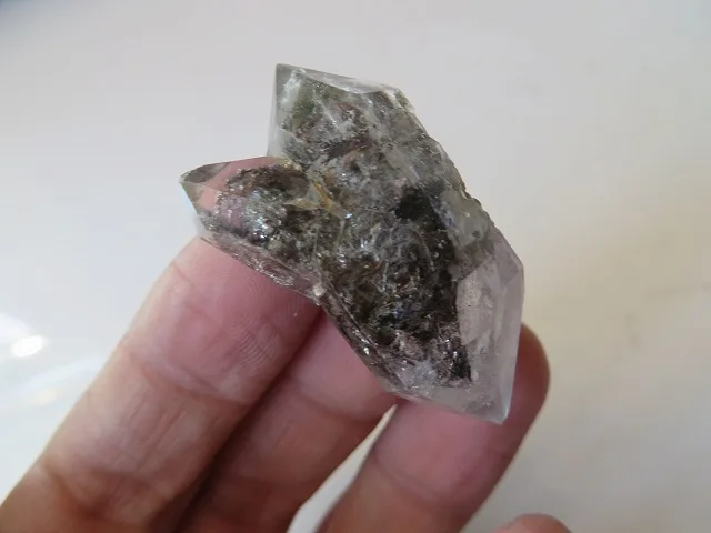 Редкий Натуральный Черный Phantom Bone Crystal двухсторонний образец | Дом и сад