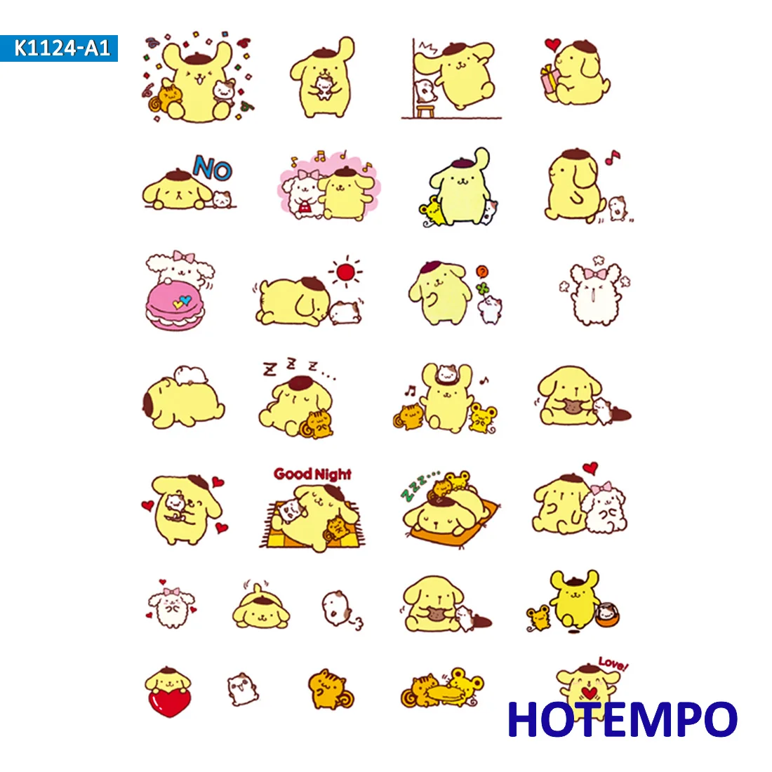 Sanrio Kuromi Melody Keroppi Pekkle Gudetama милые наклейки для детей письмо дневник в стиле Скрапбукинг Канцелярские наклейки Pegatinas